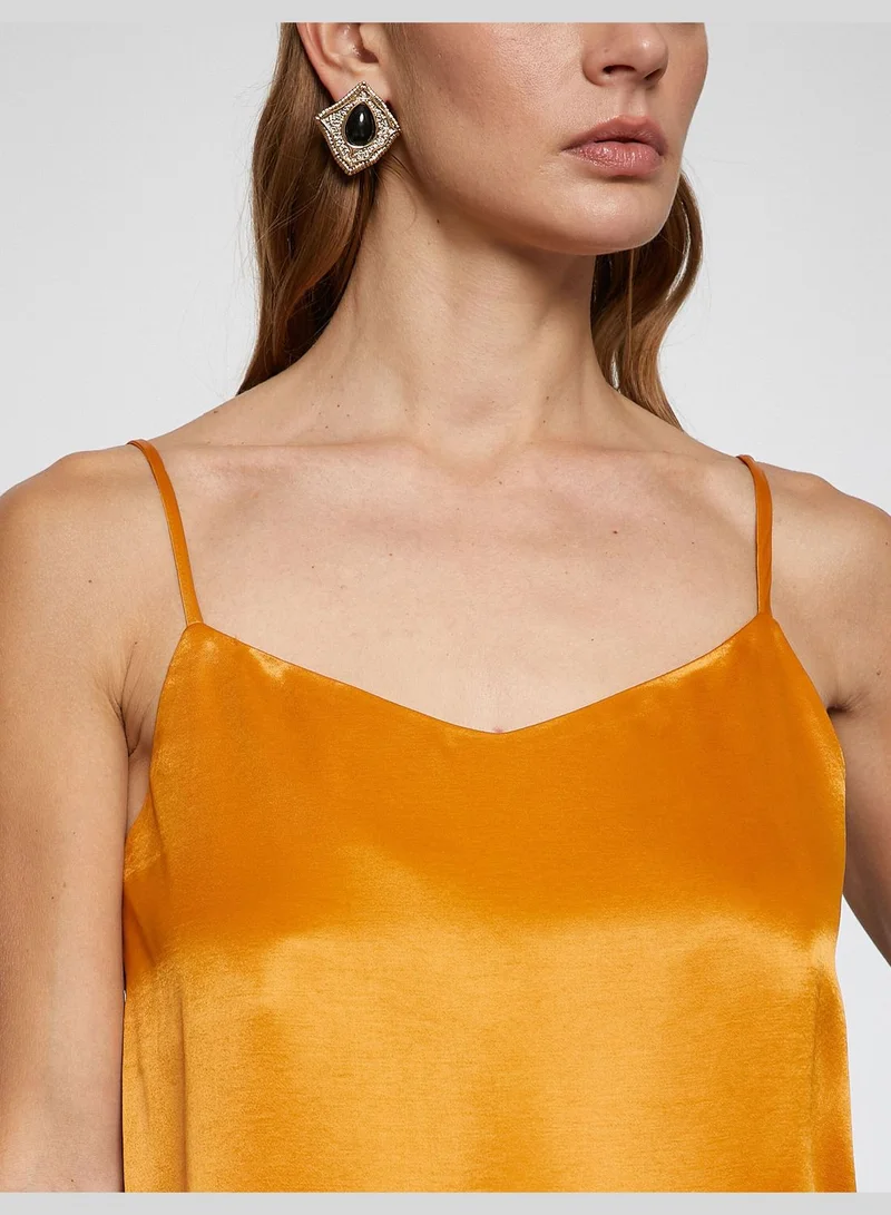 KOTON Strappy Satin Blouse