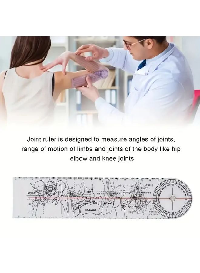 1pc 360 Degree Mechanical Goniometer Inclinometer Protractor 0 140 Angle Ruler Durable Plastic - Image 2