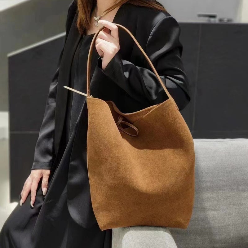 Tr Suede Bucket Bag/Large And Medium Size Small Size Park Tobe Daily Commuter Wear Wear Yyds - Image 3