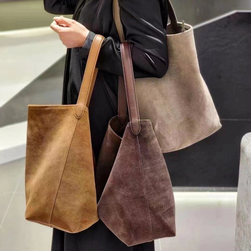 Tr Suede Bucket Bag/Large And Medium Size Small Size Park Tobe Daily Commuter Wear Wear Yyds - Image 2