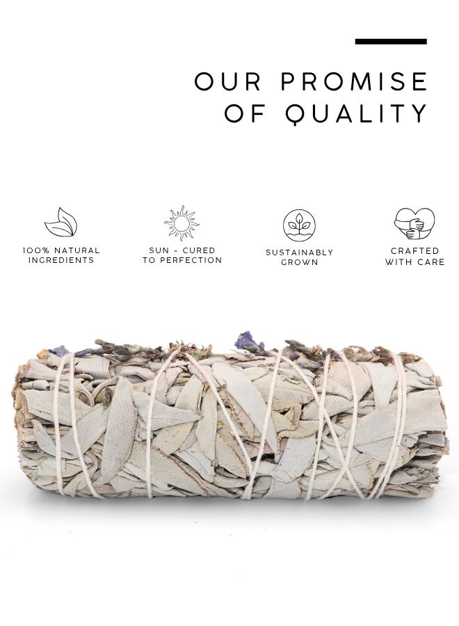 AWAFI MILL White Sage with Lavender | Calming Smudge Stick for Cleansing & Relaxation - Image 4
