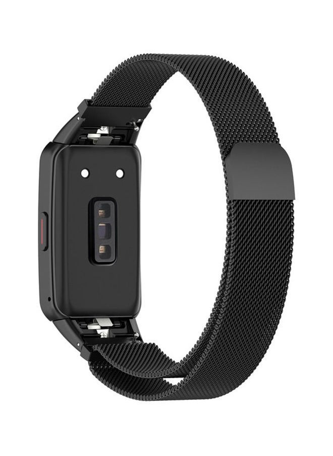 NIBEMINENT - Replacement Milanese Strap For Huawei Band 6 Black - Image 1