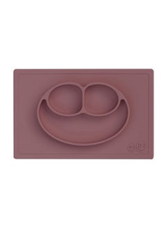 ezpz Happy Mat - 100% Food Grade Silicone Suction Plate with Built-in Placemat for Toddlers Smile Design Plates Promotes Baby Led Weaning - Divided Plate - Microwave & Oven Safe - 24months+ (Mauve) - pzsku/Z8AEB9D8C77B4E872D6FAZ/45/_/1738305248/ced4083e-3d1a-4a0c-8571-9b215df5982f