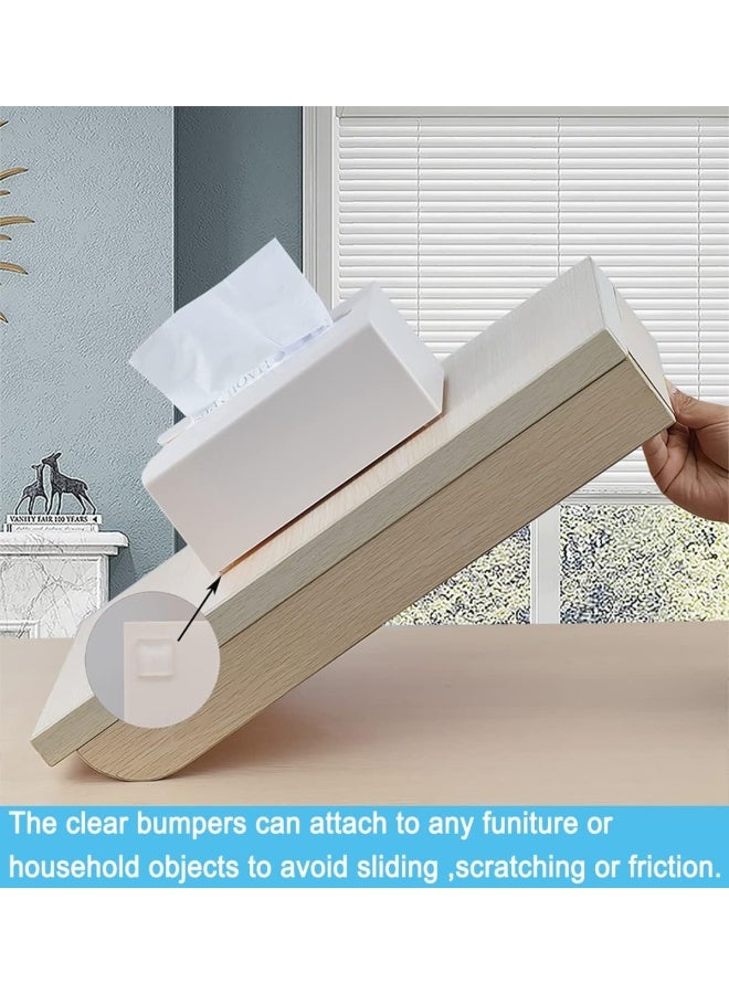 Xfenvs Cabinet Door Bumpers 61 PCS Clear Soft Rubber Bumper Pads Strong SelfAdhesive Cabinet Stoppers MultiShape Suitable for Different Furniture Sound Dampening Buffer Pads 1 Pack 4 Sizes Clear - Image 3