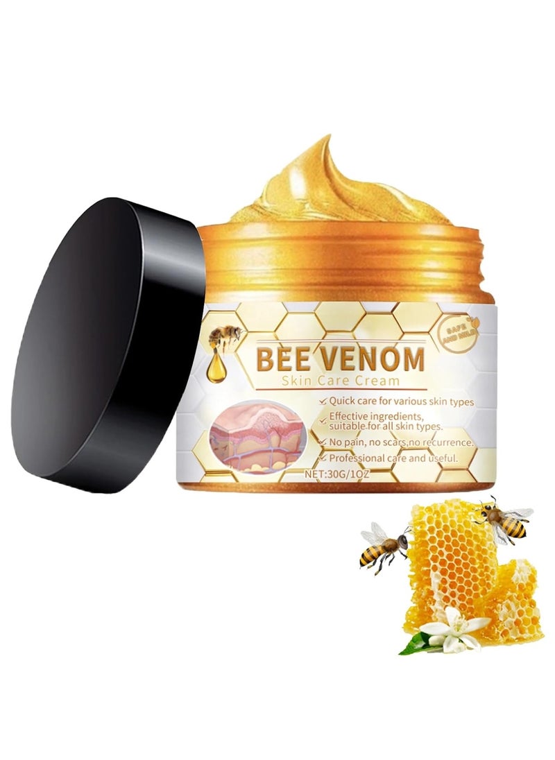 Houkea Bee Venom Cream For Joint & Skin Problems - Arthritis Ultra Strength Joint Relief Cream Relieve Joint Muscle Pain, Muscle Pain, Leg Swelling, Body Massage and Care Cream 30g  - Image 1