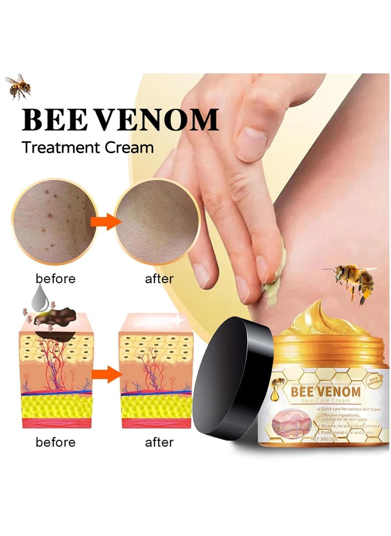 Houkea Bee Venom Cream For Joint & Skin Problems - Arthritis Ultra Strength Joint Relief Cream Relieve Joint Muscle Pain, Muscle Pain, Leg Swelling, Body Massage and Care Cream 30g  - Image 2