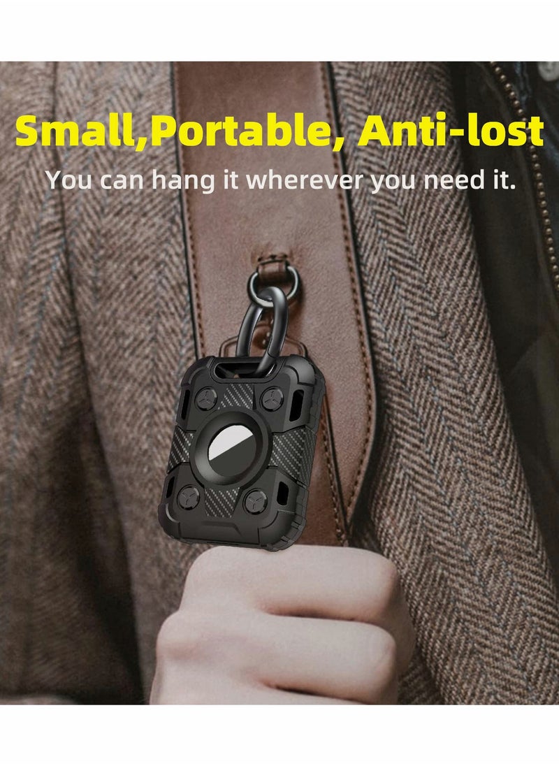 SYOSI - 4 Pack Airtag Case With Key Ring Full Body Shockproof Waterproof Anti Scratch Holder for Wallet Tracker Dog Collar - Image 1