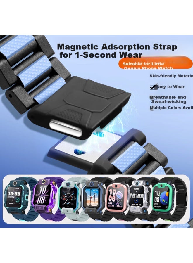 Ten Flashes Tenflash Kids Smart Watch Band Z10/z6p/z8a Magnetic Flash Buckle Z6a/z9/z7s/z6/d3/n3/q2a/q1a/z5pro Purple - Image 1