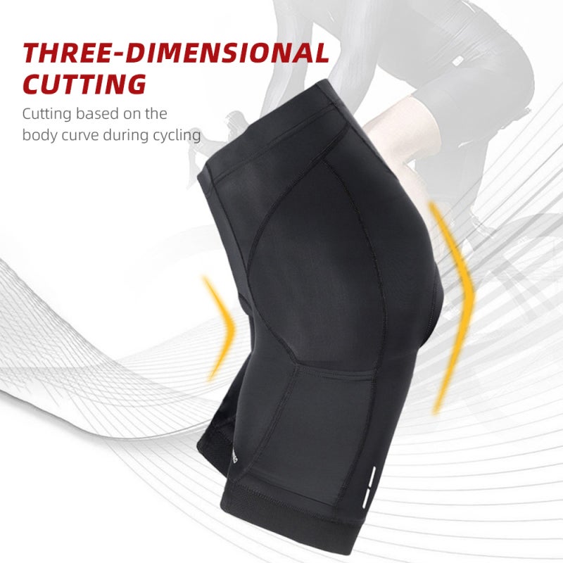 ARSUXEO Men's Cycling Shorts Sponge Padded Bike Shorts Nylon Spandex Pockets - Reflective Bicycle Shorts for Long Rides - Image 2