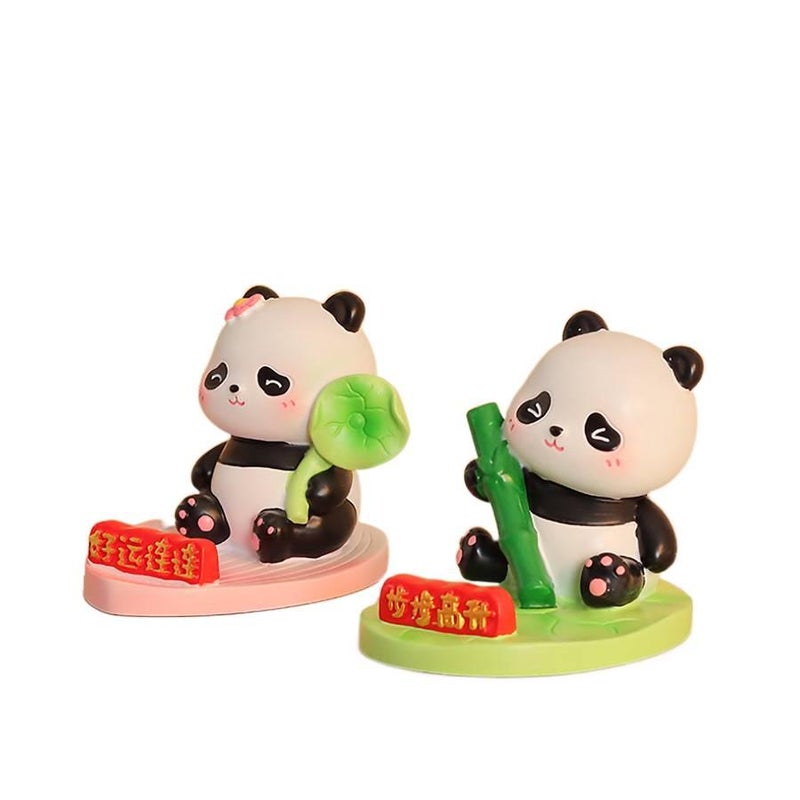 Phone Holder Creative Panda Ornament Cute for Fits Most Smartphones in Black for On The Go Carry - Image 2