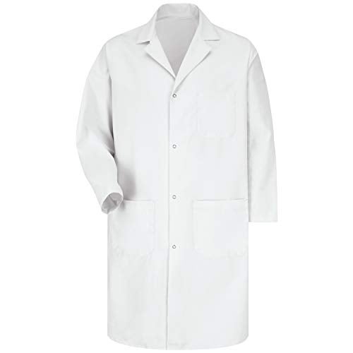 Red Kap Mens Rk With Pockets Medical Lab Coat, White, Small US - Image 5