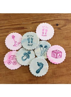 Designer Stencils Designer Stencils C190 It's a Boy/Girl Candy/Cookie Stencils, Small, Beige/Semi-Transparent  - Image 4