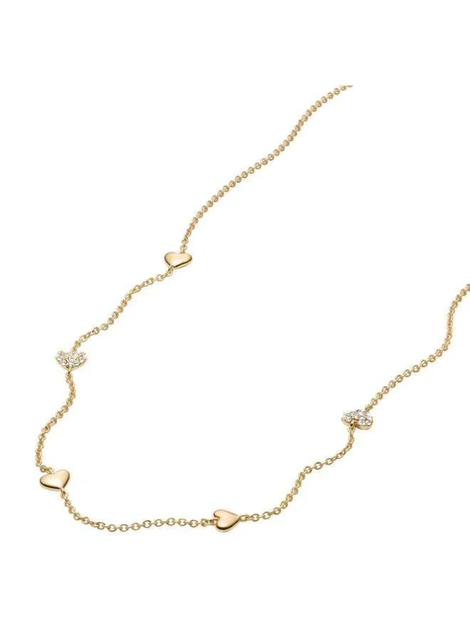 Fossil  JA7298710 Base Metal Jewelry with Cubic Zirconia for Women | Best Price UAE