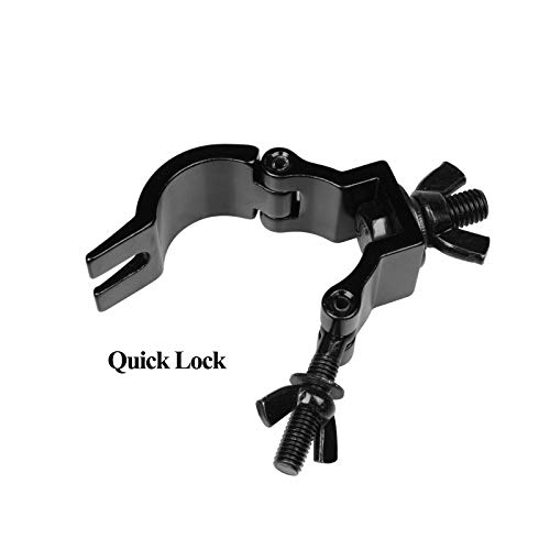 MOUNTAIN_ARK 10 Pack Stage Light O Clamp Fit 1-1/4" to 1-3/8" OD Pipe or F24 Truss, DJ Lighting Truss Mount Hook, Load 165 lb, Black - Image 5