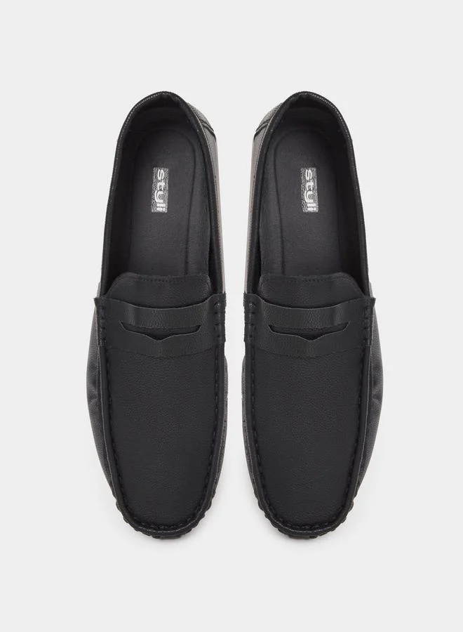 Styli Solid Slip-On Loafers