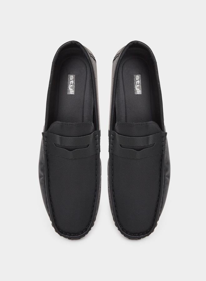 Styli Solid Slip-On Loafers - Image 5