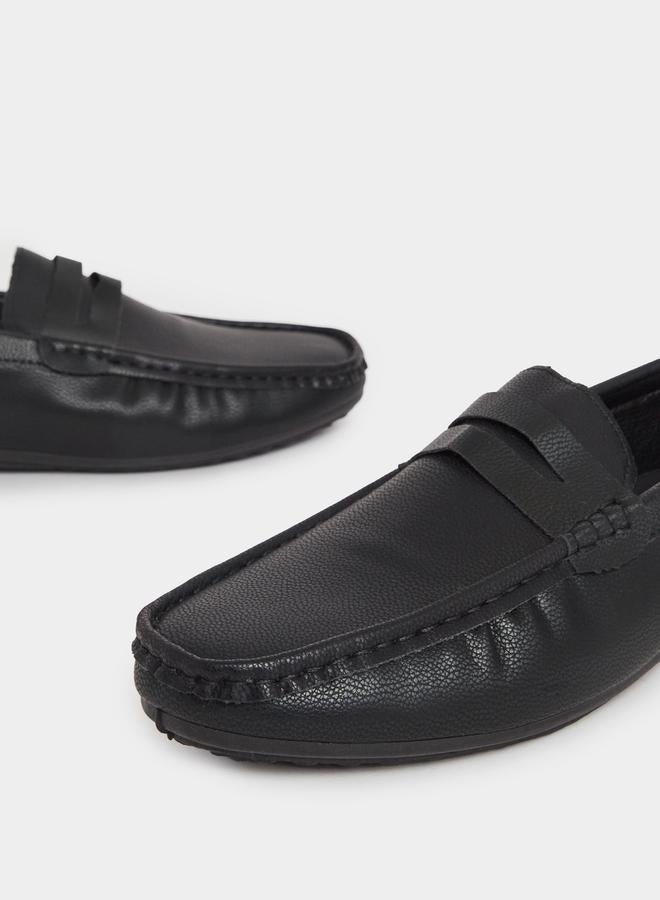 Styli Solid Slip-On Loafers - Image 3
