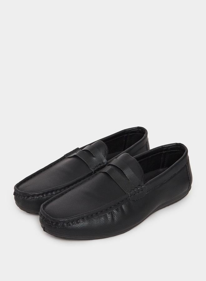 Styli Solid Slip-On Loafers - Image 2