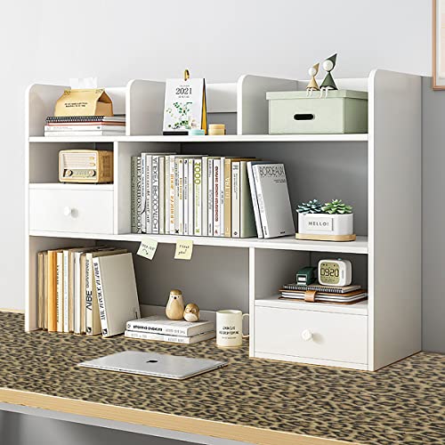 CHENGZHG 17.7" x 196" Leopard Print Contact Paper Peel and Stick Leopard Wallpaper Self Adhesive Shelf Liner Removable Drawer Paper Self Adhesive Film for Cabinets Kitchen Bedroom Furniture Living Room - Image 4