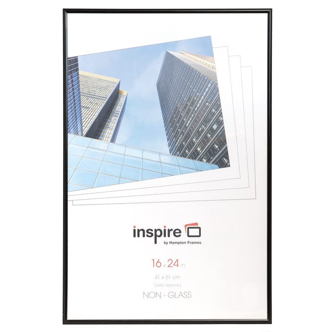 BACKLOADER Poster Certificate Photo Frame Plexi Black 16x24 40x60cm BLR1624BKP