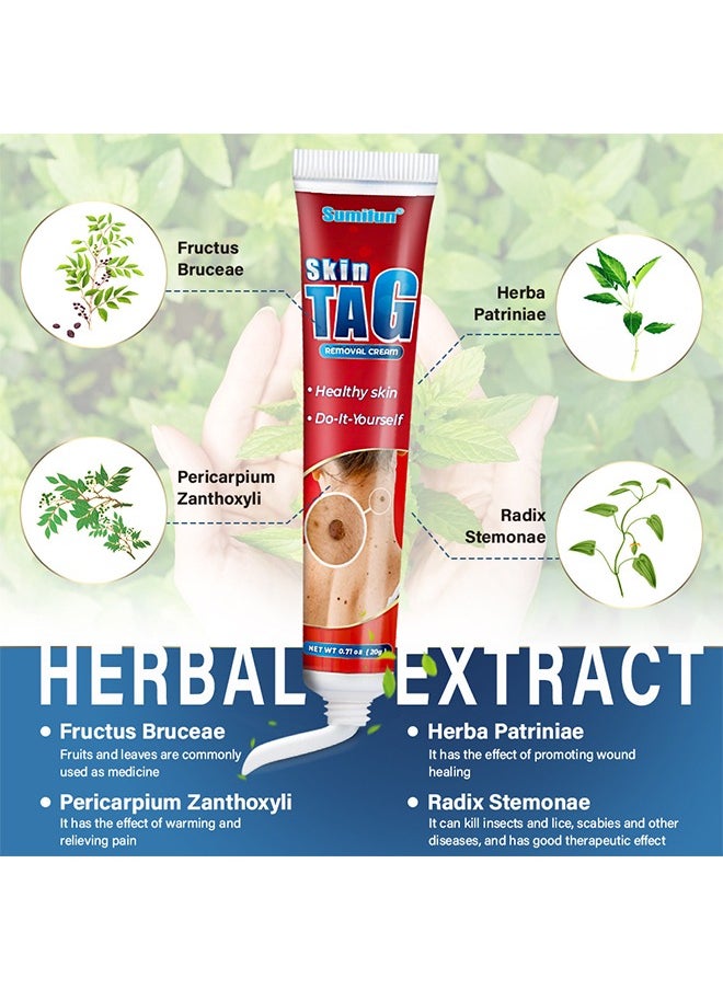 Sumifun - Wart Remover Ointment 20g - Natural Ingredients for Safe Body Wart Treatment, Acne, Moles, and Scar Reduction, Remove Moles and Smooth Skin - Image 1
