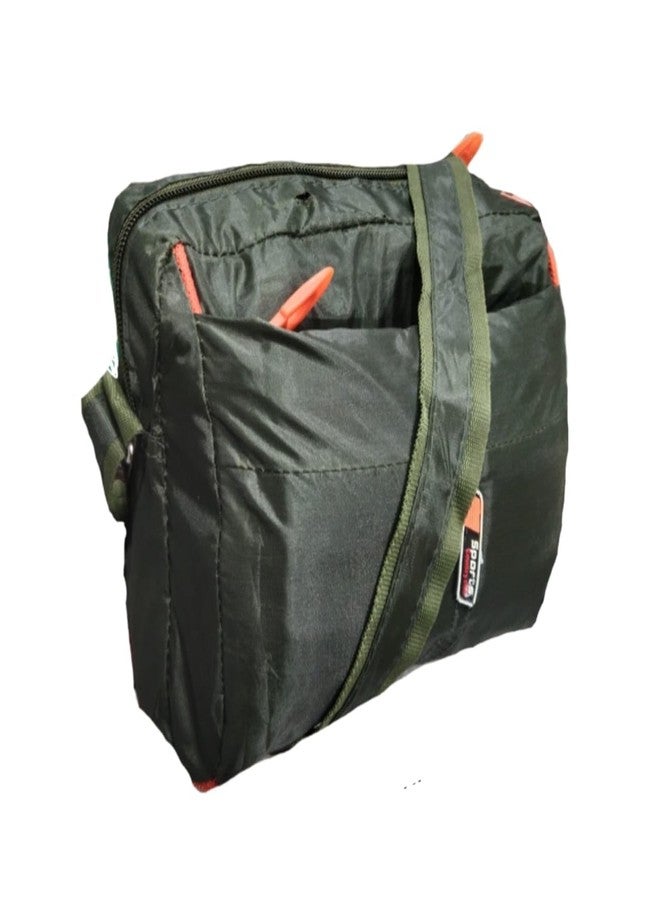 SATYAM COLLECTION, Sling Bag for Men and Women Crossbody Standard Size Travelling Sling Extra Spacious. (PISTA) - Image 2