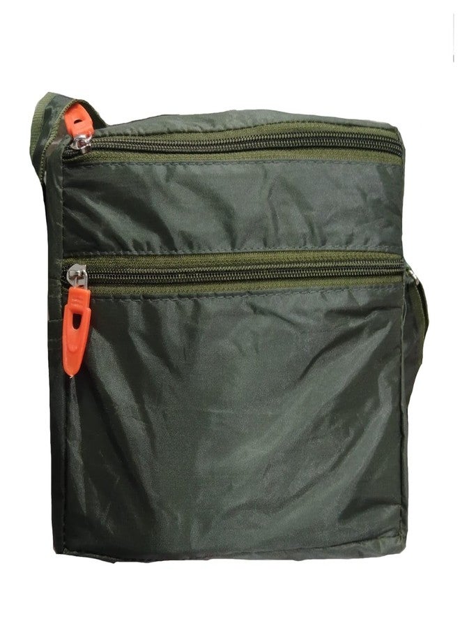SATYAM COLLECTION, Sling Bag for Men and Women Crossbody Standard Size Travelling Sling Extra Spacious. (PISTA) - Image 3