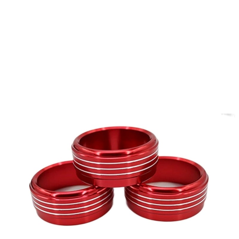 QASULER Aluminum Alloy Air Conditioner Knob Rings for Subaru Forester - Image 1
