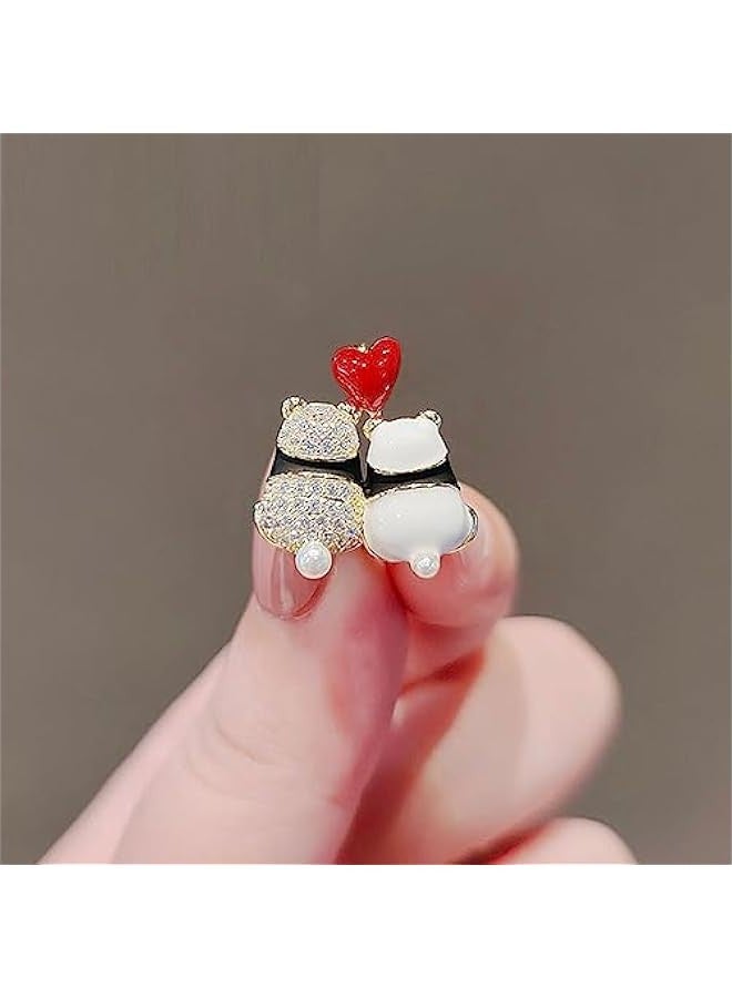 Small Brooch Bow Anti-Walking Brooch high-Grade Chest no-sew Shirt Anti-Walking Buckle Hundred Match pins for Backpacks Bags Jackets Hoodies Hats-52# - Image 2