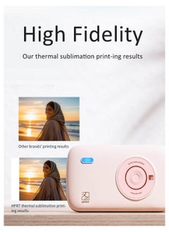 OTTAL OTTAL Mini Color Photo Printer Portable Mini HD Bluetooth Wireless Travel Picture Print Machine Permanent Retention CP2100  - Image 5