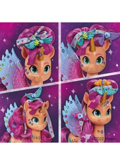 my little Pony Toys: Make Your Mark Sunny Starscout Ribbon Hairstyles 6Inch Orange Pony Toy Toys For 5 Year Old Girls And Boys And Up With Hair Styling Accessories  - Image 5