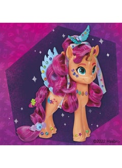 my little Pony Toys: Make Your Mark Sunny Starscout Ribbon Hairstyles 6Inch Orange Pony Toy Toys For 5 Year Old Girls And Boys And Up With Hair Styling Accessories  - Image 4