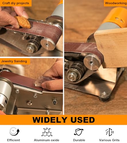 Sbestily 20 Pack 1.2" x 13" Replacement Knife Sharpener Sanding Belt 120/240/400/800/1000 Grit Aluminum Oxide Sander Belt - Image 5