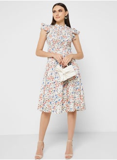 Ditsy Print Dress