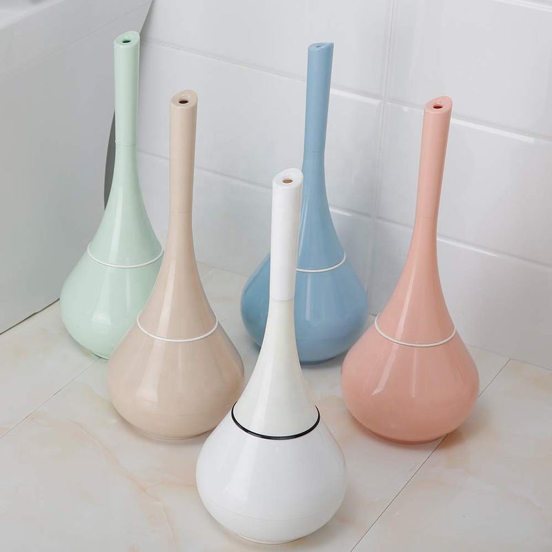 Crownish Crownish Plastic Toilet Cleaning Brush with Holder Look Like Flower Pot (21.8 x 15 x 13.4 cm, Multicolor) (pack of 1)  - Image 2