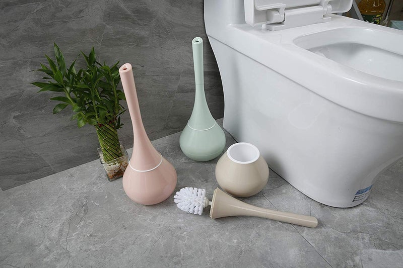 Crownish Crownish Plastic Toilet Cleaning Brush with Holder Look Like Flower Pot (21.8 x 15 x 13.4 cm, Multicolor) (pack of 1)  - Image 4