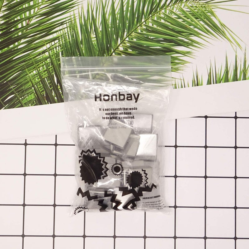 Honbay 56PCS Metal Empty Square Metal Pans Make Up Tins Eyeshadow Blush Lipstick Organizer for Cosmetic Palettes (26mm, Height: 5mm) - Image 5