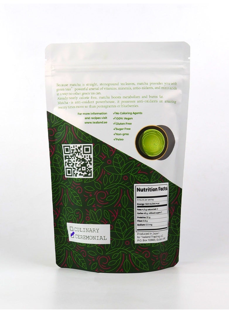 Tealand Premium Organic Matcha Green Tea Ceremonial Grade 100g - Image 3