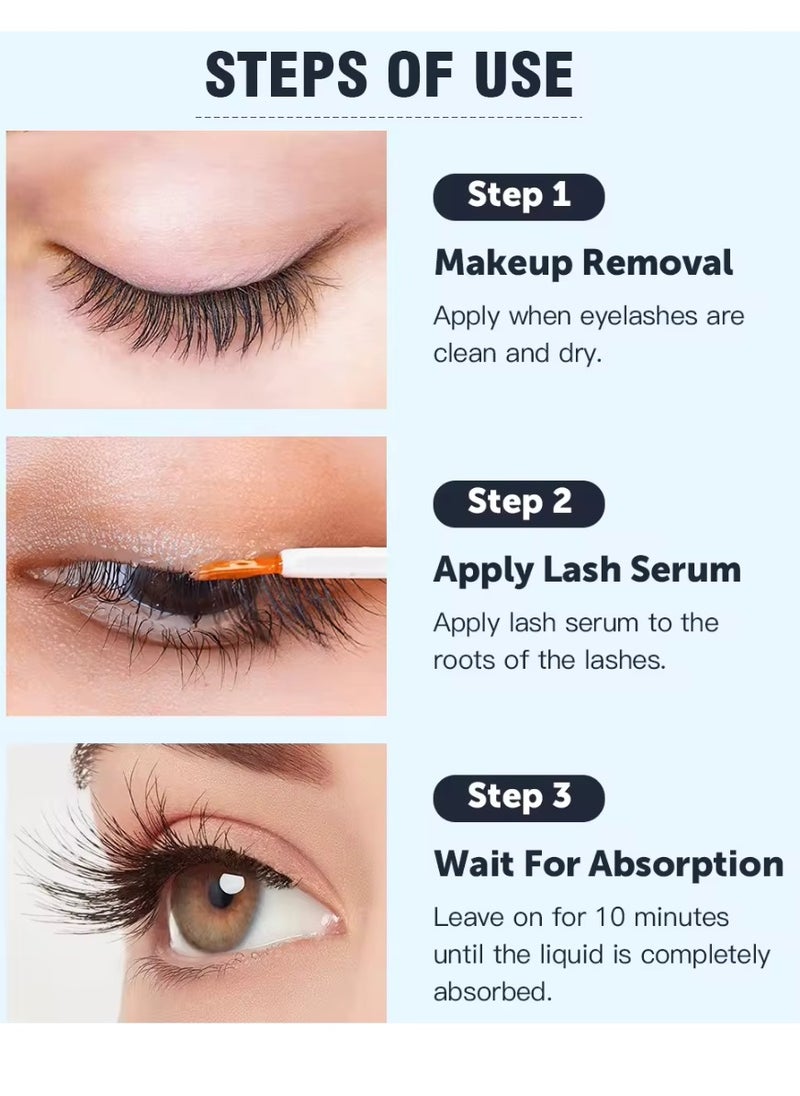 Eyelash Enhancement Serum Lash Serum Promotes Appearance of Longer Fuller and Thicker Eyelashes Natural Plant Extracts Hypoallergenic Formula and Effective Stimulate Lash Growth Serum Lash Enhancer
