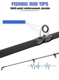 GROIC Traveller Baitcasting Fishing Rod Lightweight Carbon Spinning Straight Handle Angling Pole Portable 2.4m  - Image 2