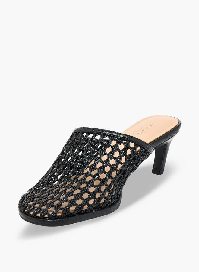 Celeste BLACK Women Stiletto Heel Mules for Women | Best Price UAE