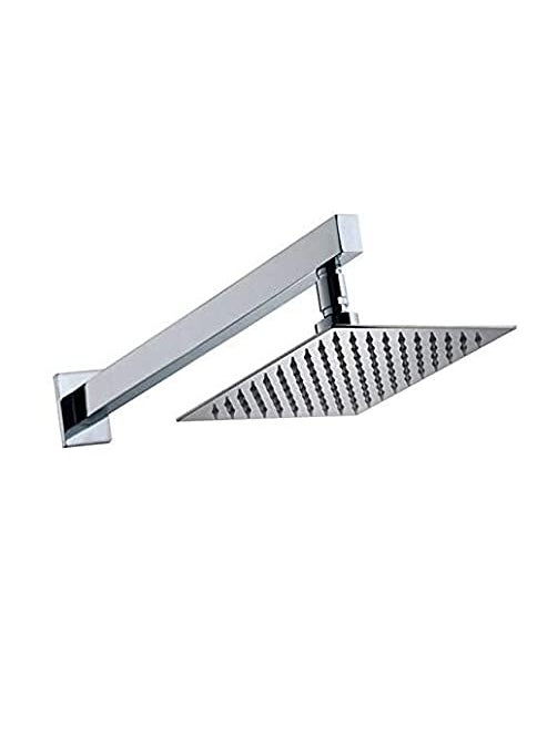 Mawson Qubix 8X8 Inch Shower With 12 inch Arm Stainless Steel Rain Shower Combo Set  - Image 1
