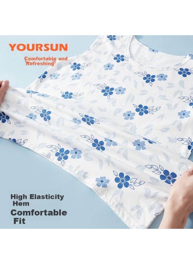 Your Sun Yiershuang Middle-aged And Elderly Women's Vest, Plus Size Loose Fit, Thin Spring And Summer Undershirt, Base Layer, Gift For Mom - Image 4