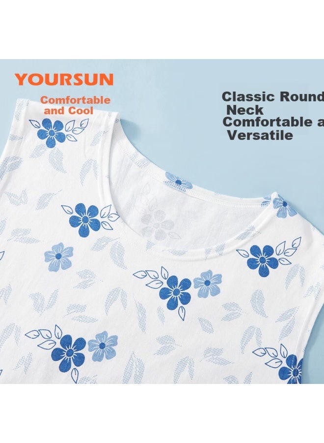 Your Sun Yiershuang Middle-aged And Elderly Women's Vest, Plus Size Loose Fit, Thin Spring And Summer Undershirt, Base Layer, Gift For Mom - Image 2