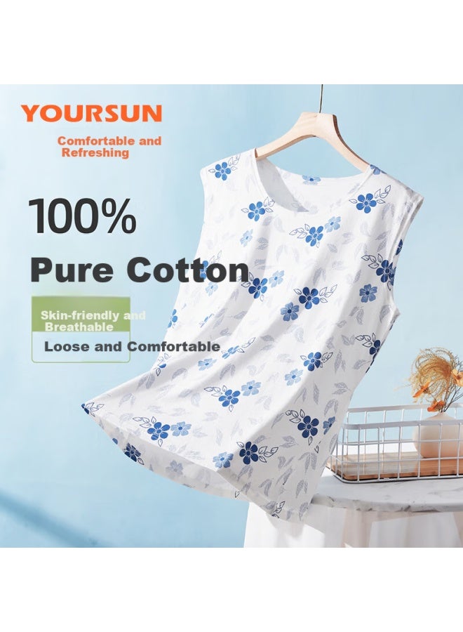 Your Sun Yiershuang Middle-aged And Elderly Women's Vest, Plus Size Loose Fit, Thin Spring And Summer Undershirt, Base Layer, Gift For Mom - Image 1