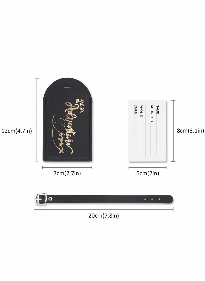 SYOSI Passport Covers and Luggage Tags Sets, Suitcase Tag Case for Storing Passport Business Cards, Credit Cards, Boarding Passes  - Image 4