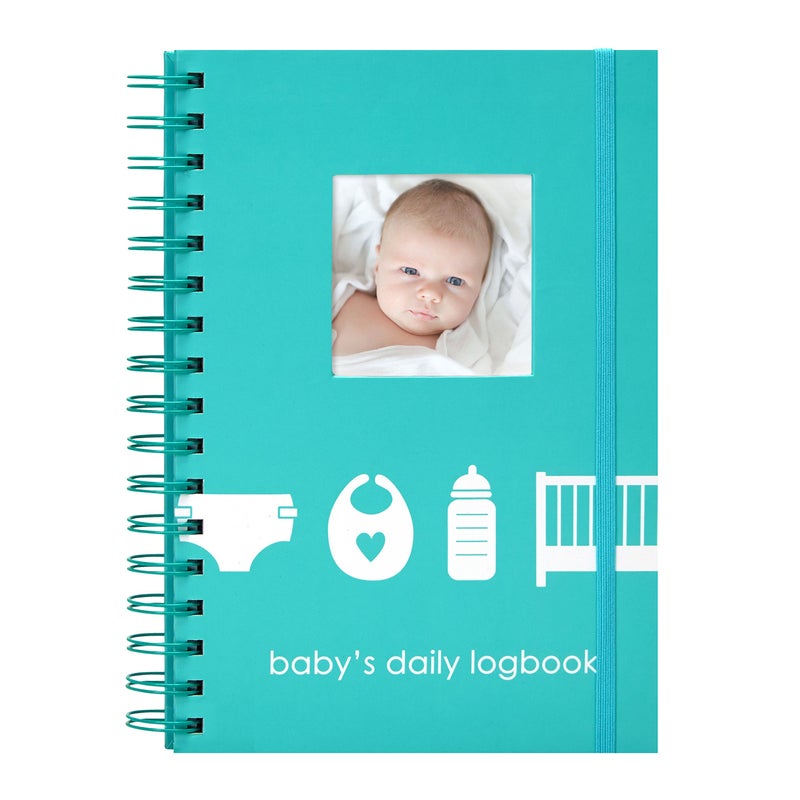 Pearhead Baby’s Daily Log Book, 50 Easy to Fill Pages to Track and Monitor Your Baby’s Schedule, Baby Care Planner for Newborns, Nursing, Sleep, Feeding, Diapers, Pumping, Gift for New Moms - Image 1