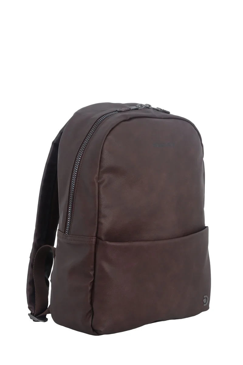 Discovery RFID Travel Laptop Backpack for Men &amp; Women – Fits MacBook Pro 14", iPad Mini Pocket, Luggage Strap, Anti-Theft, Stylish &amp; Durable Work Bag Brown.