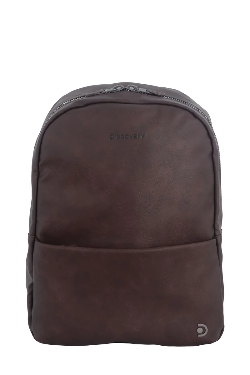 Discovery RFID Travel Laptop Backpack for Men &amp; Women – Fits MacBook Pro 14", iPad Mini Pocket, Luggage Strap, Anti-Theft, Stylish &amp; Durable Work Bag Brown.
