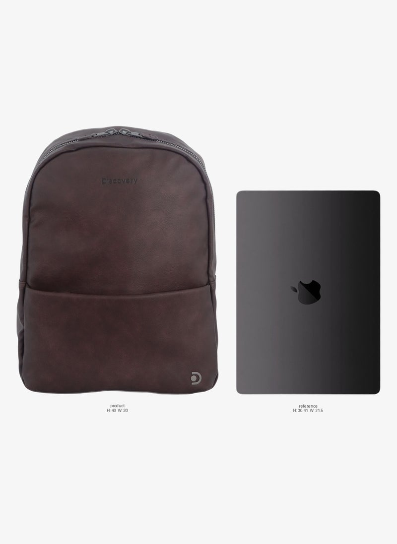Discovery RFID Travel Laptop Backpack for Men & Women â€“ Fits MacBook Pro 14", iPad Mini Pocket, Luggage Strap, Anti-Theft, Stylish & Durable Work Bag Brown. - Image 2
